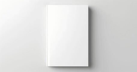 Verical blank book cover mockup. AI Generative