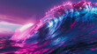 neon wave background