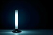  long illuminated lamp in a dark room
