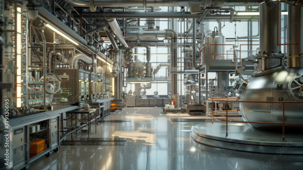 Pharma Lab Model A state-of-the-art pharmaceutical formulation scale-up laboratory with ...