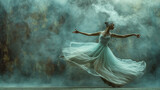 Fototapeta Krajobraz - Amazing and gracious ballet female or woman dancer artistic photography