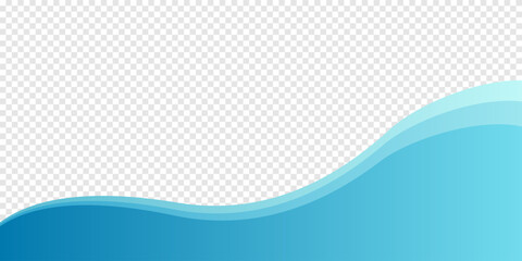 wave divider shape separator header and border for website and app. top or bottom frame of divider s