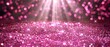   A bright pink glitter background with a radiant light beam emanating from its center, and a focused spotlight originating there