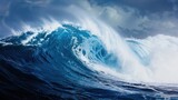 Fototapeta  - Beautiful Blue Sea Waves