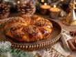 close-up concept of Orthodox Christmas food, kutya takes center stage, reflecting the rich traditions and flavors of the holiday. Made from wheat berries, honey, and poppy seeds, 