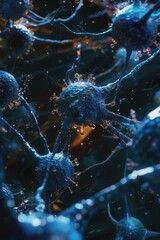 Wall Mural - close up image of cellular structure, suitable for scientific and medical projects