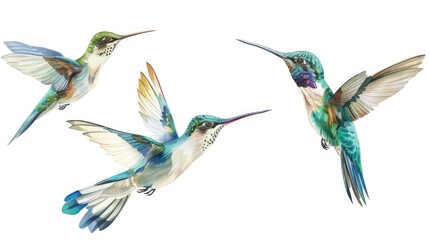 Canvas Print - A group of birds flying together. Ideal for nature and wildlife concepts