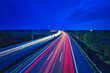 Langzeitbelichtung - Autobahn - Strasse - Traffic - Travel - Background - Line - Ecology - Highway - Long Exposure - Motorway - Night Traffic - Light Trails - High quality photo