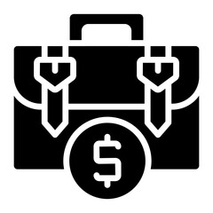 Sticker - An icon design of briefcase

