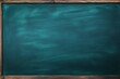 Cyan blackboard or chalkboard background with texture of chalk school education board concept, dark wall backdrop or learning concept with copy space blank for design photo text or product 