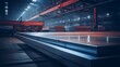 © GMeta - Steel Plate Production in a Contemporary Manufacturing Facility