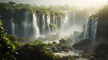 Artistic Representation Of The Breathtaking Niagra Falls