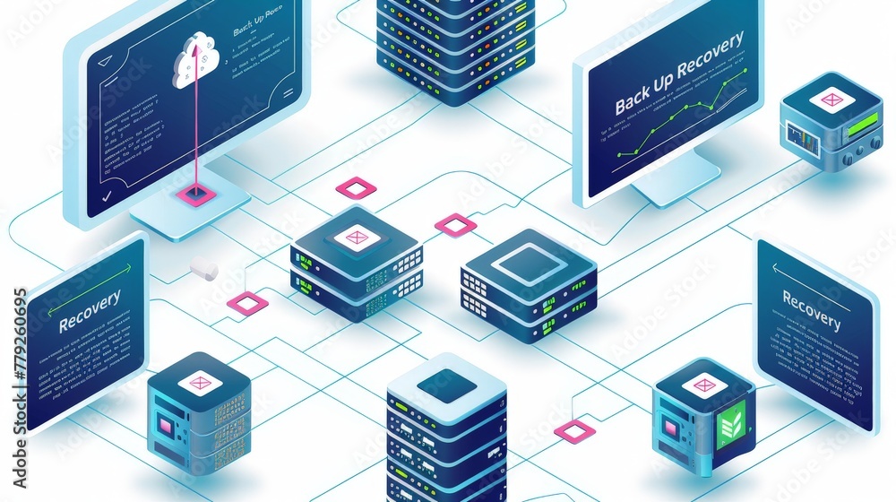 map of it infrastructure diagram showing backup system for disaster ...