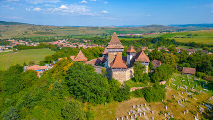 Wall Mural - Fortified church in Romanian village Viscri