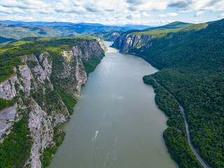 Wall Mural - Iron Gates national park in Romania