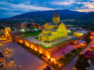 Wall Mural - Sunrise view of Svetitskhoveli Cathedral at Mtskheta, Georgia