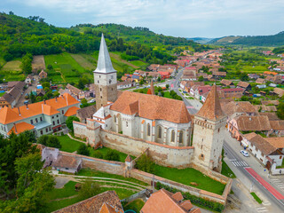 Canvas Print - The Lutheran fortified church of Mosna in Romania