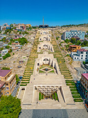 Poster - Yerevan cascade viewed during a sunny day in Armenia