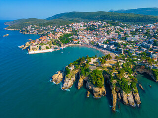 Sticker - Panorama of Ulcinj in Montenegro