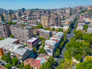 Poster - Panorama view of Yerevan in Armenia