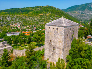 Sticker - Panorama view of the old town of Stolac in Bosnia and Herzegovina