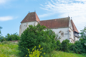 Wall Mural - The fortified church of Bazna in Romania