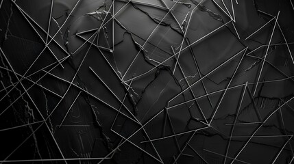Black and white abstract pattern with leather texture, seamless design