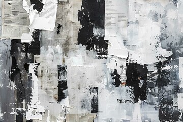 abstract of white and grey, old posters newspaper grunge textures and backgrounds - perfect backgrou