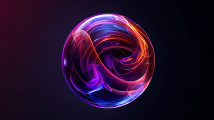 Wall Mural - abstract sphere light ball, background