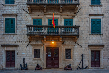 Wall Mural - Maritime museum in the old town of Kotor, Montenegro