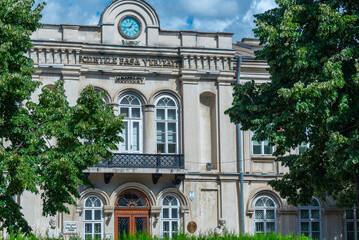 Wall Mural - View of the museum of Ploiesti in Romania