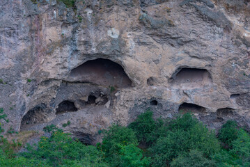 Canvas Print - Old Khndzoresk abandoned cave town in Armenia