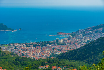 Poster - Panorama view of Budva in Montenegro