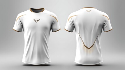 Wall Mural - Realistic soccer jersey template for football kit or sports uniform. generative ai