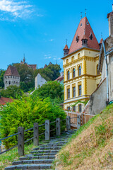 Wall Mural - Panorama view of Romanian town Sighisoara