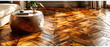 Textured Wooden Flooring, Providing a Rustic and Durable Surface for Interior Design Projects