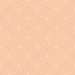 Seamless tan peach circles stitched outlines textile pattern vector