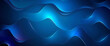 Abstract blue background with curved lines vector presentation design, simple shapes, light and shadow effects, gradient colors