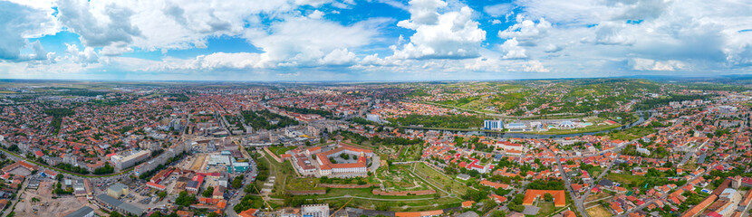 Sticker - Panorama view of Oradea Fortress during a summer day in Romania