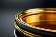 Captivating Metallic Details in Vibrant Gold Rendering