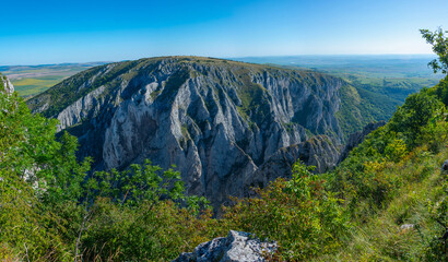 Sticker - Panorama view of Turda gorge in Romania