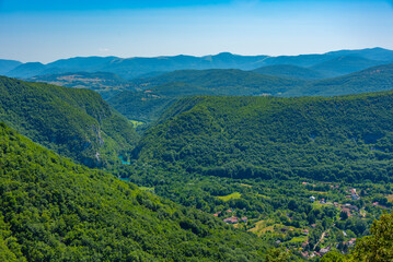 Wall Mural - Unac river valley in Bosnia and Herzegovina