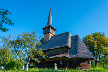 Summer day at Barsana church in Romania