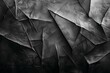 Black dark gray abstract background. Geometric pattern shape. Line triangle polygon angle. Gradient. Shadow. Matte. 3d effect. Rough grain grungy. Design. Template. Presentation.