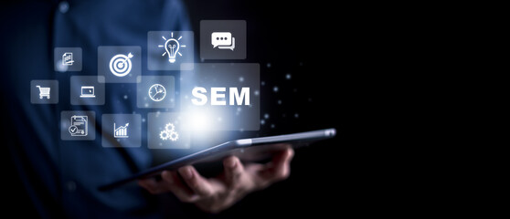 Concepts of online marketing through search engines on the internet.Making a website efficient.Customer access ,Popular Word key search.Advertising space.