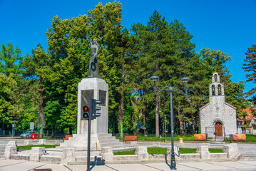 Wall Mural - Lovcenska vila statue in Cetinje, Montenegro