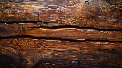 Wall Mural - Luxurious teak wood texture background with accentuated beauty of matte finish