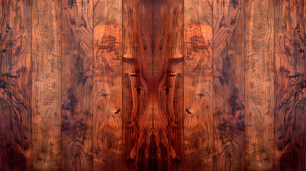Wall Mural - Polished finishing accentuates cherry wood texture backdrop. Natural beauty concept