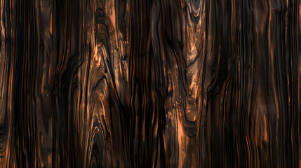 Wall Mural - Elegant ebony wood texture backdrop enriched by oiled finishing for added allure