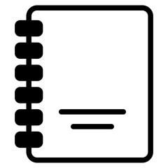 Sticker - book, notebook icon